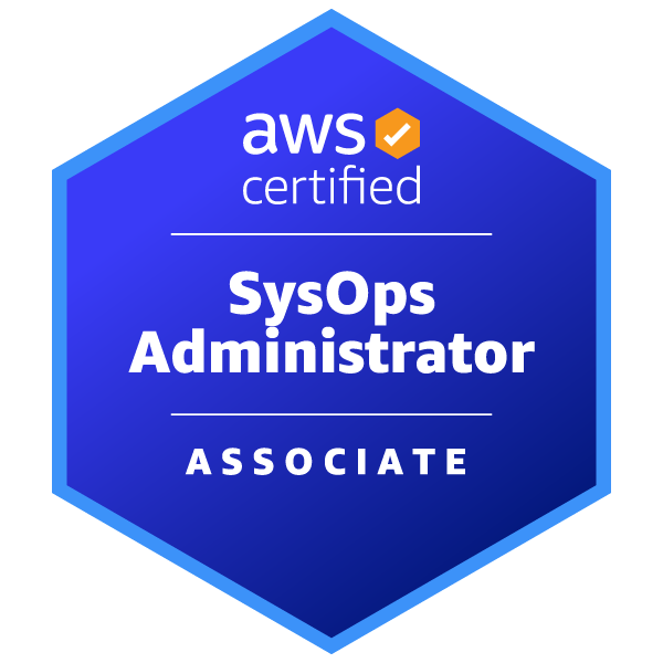 AWS SysOps Administrator badge