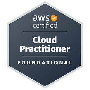 AWS Cloud practitioner badge